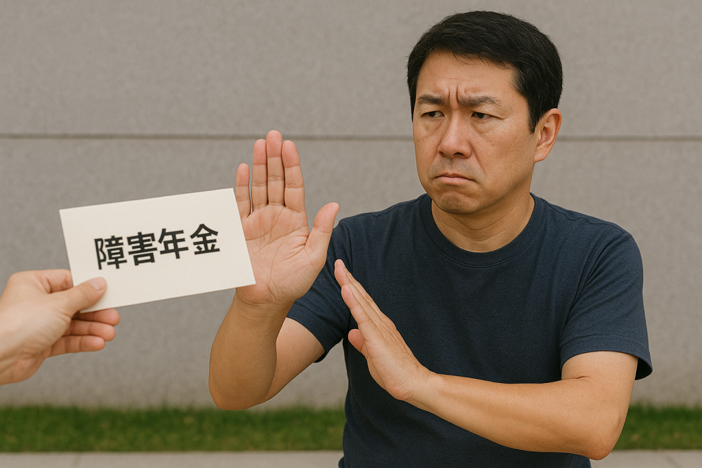 障害年金と聞いて、拒否反応を示す男性